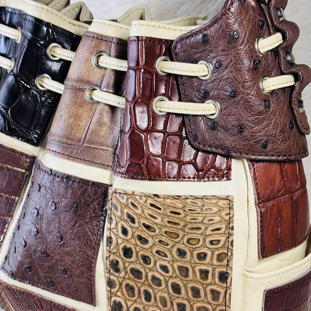 JRA クロコダイル　ハンドバッグ　オーストリッチ　ラージクロコ　スモールクロコ