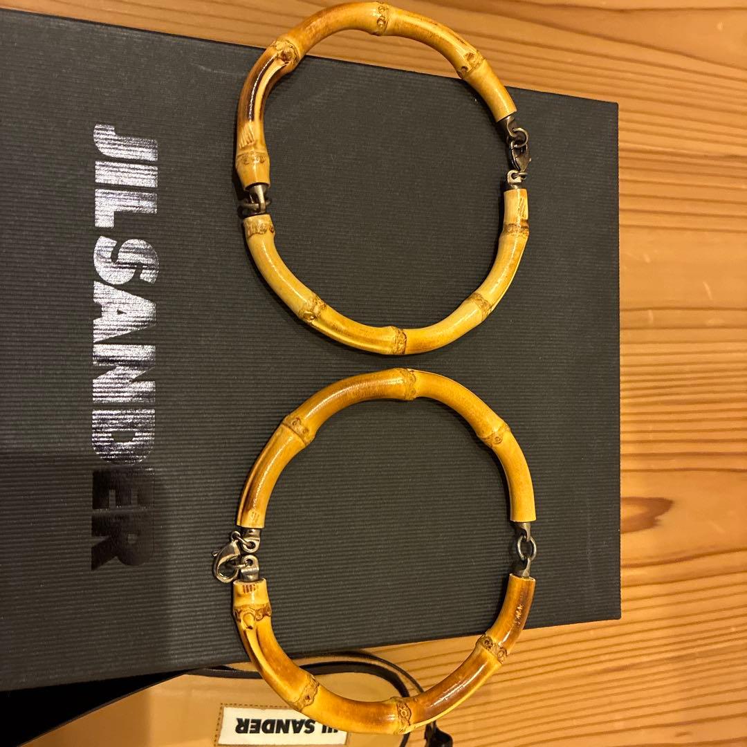 【美品】JIL SANDER bamboo anklet sandals