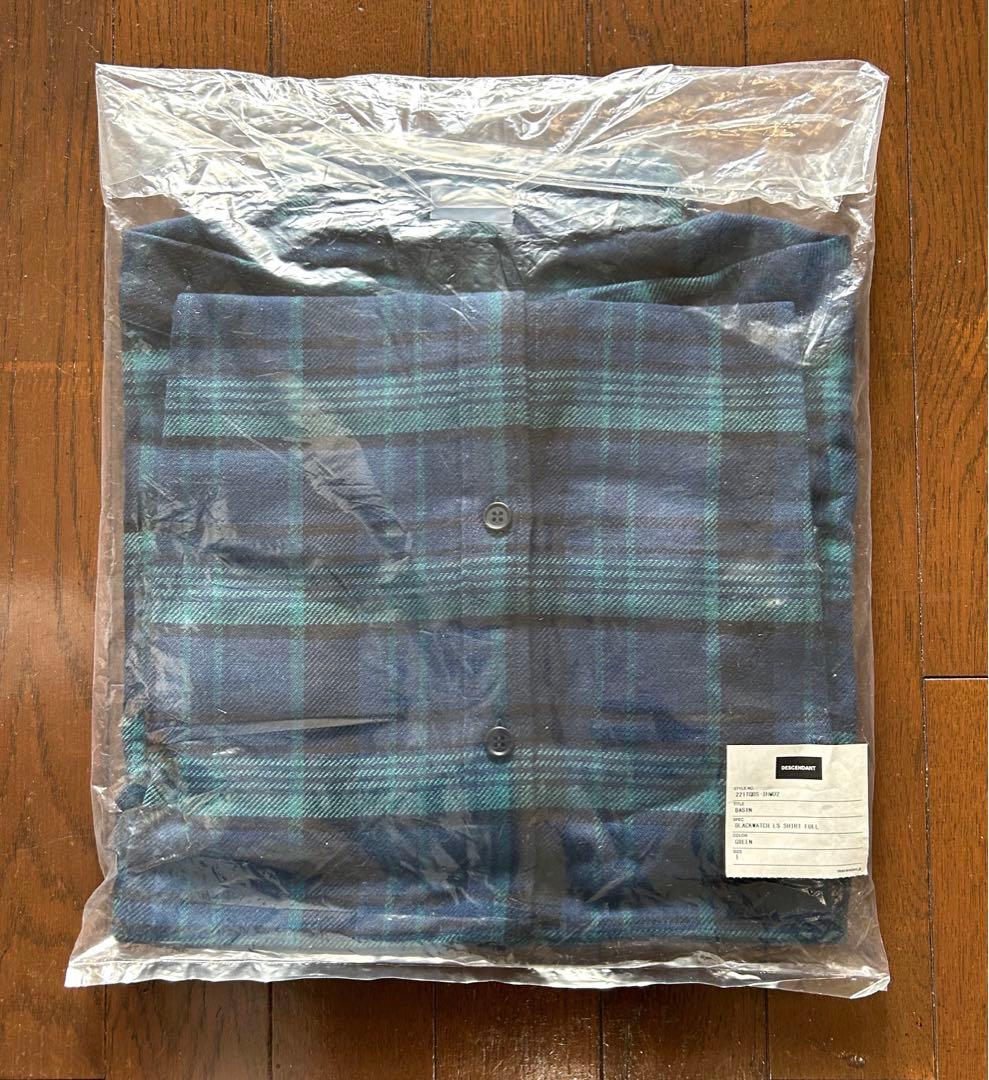 新品未使用 DESCENDANT BASIN BLACKWATCH 長袖シャツS