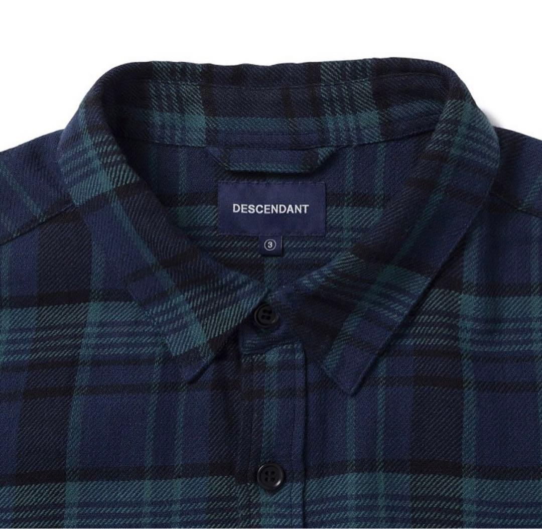 新品未使用 DESCENDANT BASIN BLACKWATCH 長袖シャツS