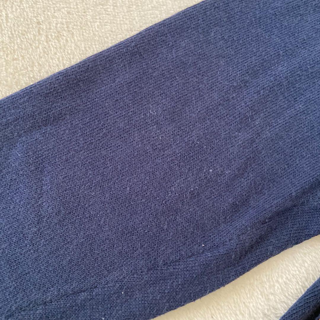 HERMES 長袖　トップス　カシミヤ バロック馬具チェーン柄 シルク切替 M