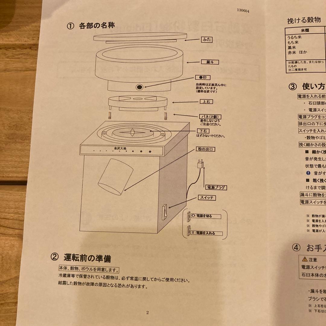 電動石臼製粉機　Fidibus 21 小麦製粉