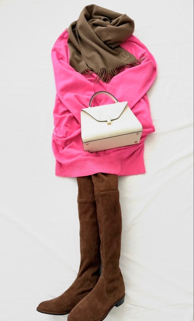 Riri様3点おまとめ マイラン 最高級カシミヤニットワンピース ピンク