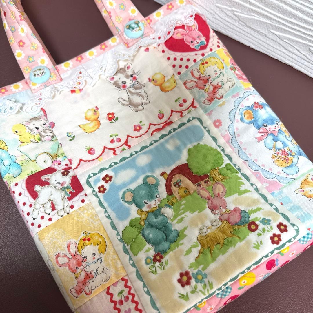 XXXXX様・パッチワークキルトトートバッグ・ハローベイビー