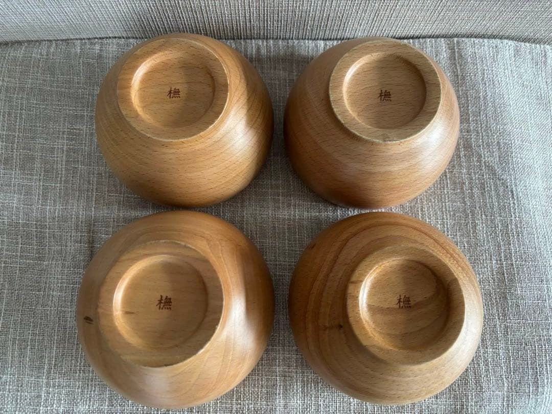 めいぼく椀 薗部産業 (中) 橅　4個