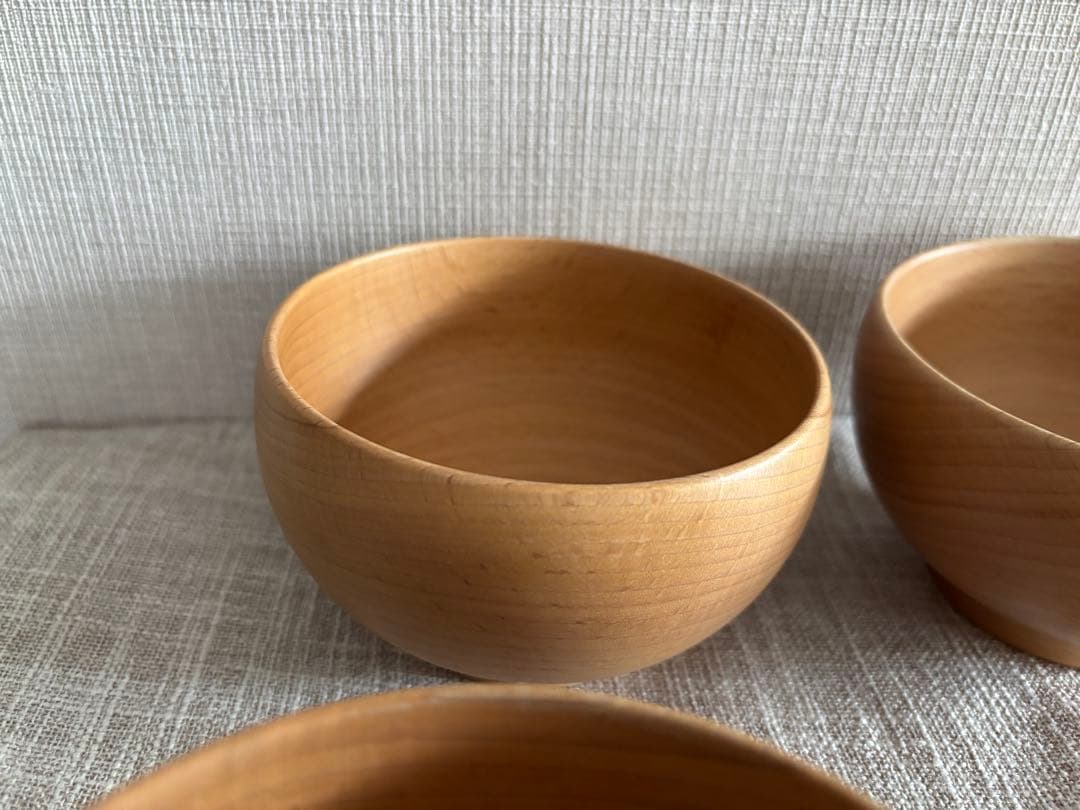 めいぼく椀 薗部産業 (中) 橅　4個