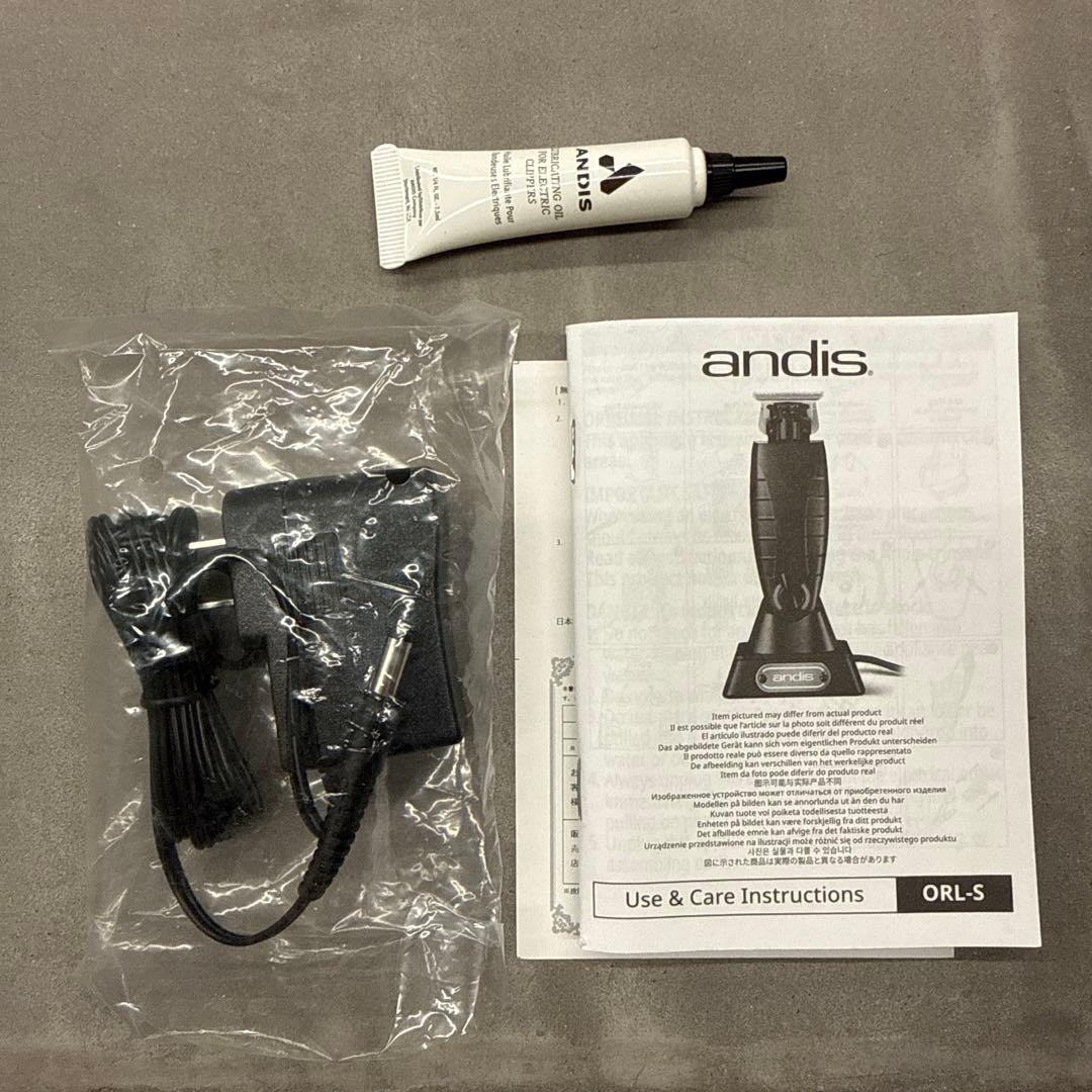 andis トリマー　充電器付き ブラック