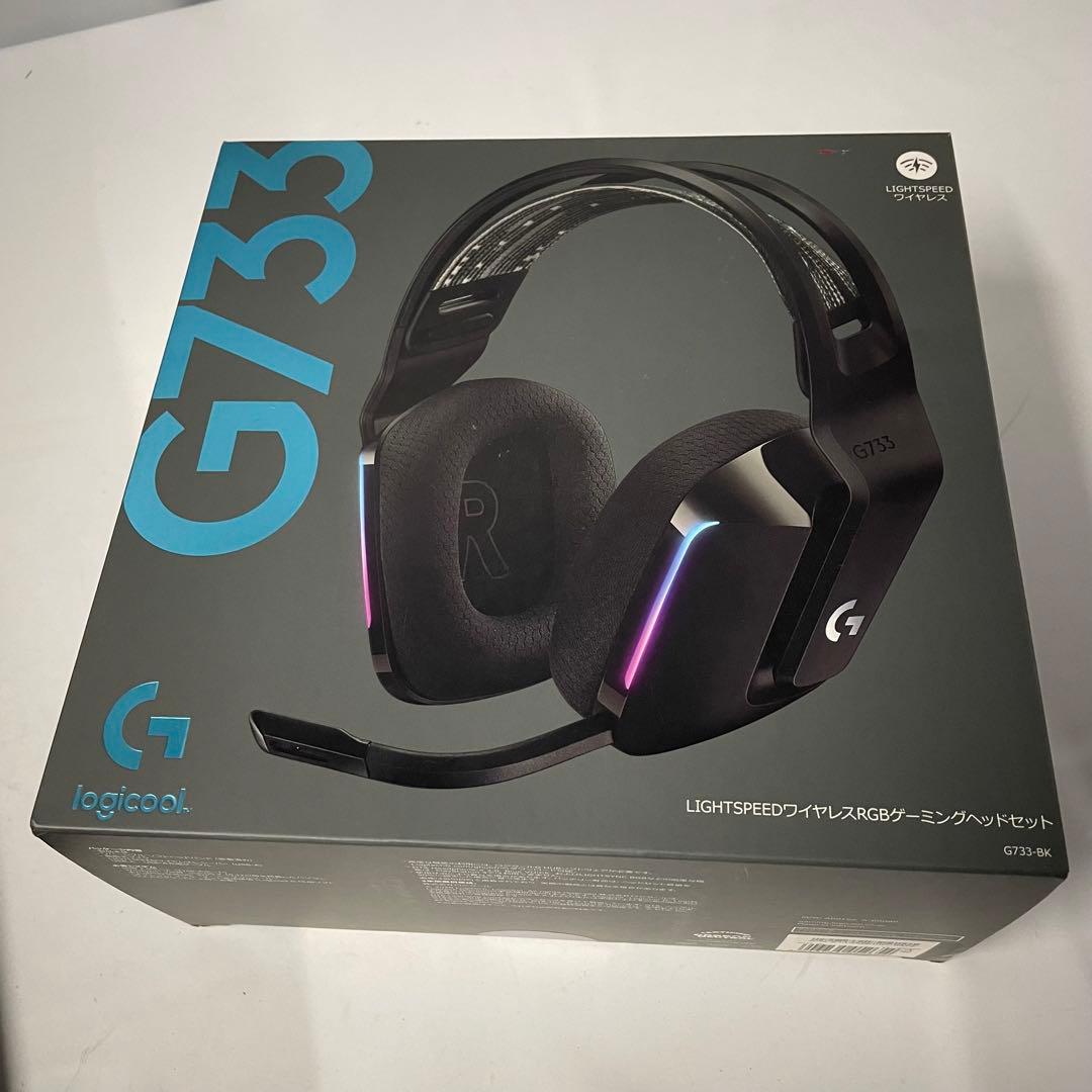 【動作確認済】ロジクールG733-BK ゲーミングヘッドセットLogicool