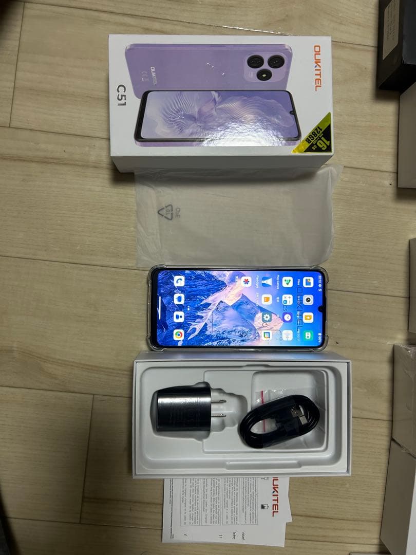 Oukitel C51 スマートフォン パープル 本体 16GB
