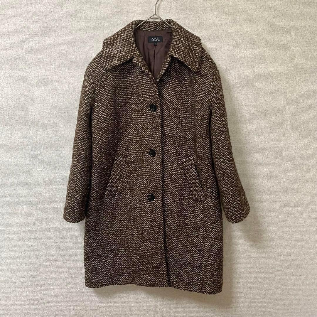A.P.C アーペーセー　コート　ジャガード　キュプラ　美品　アウター