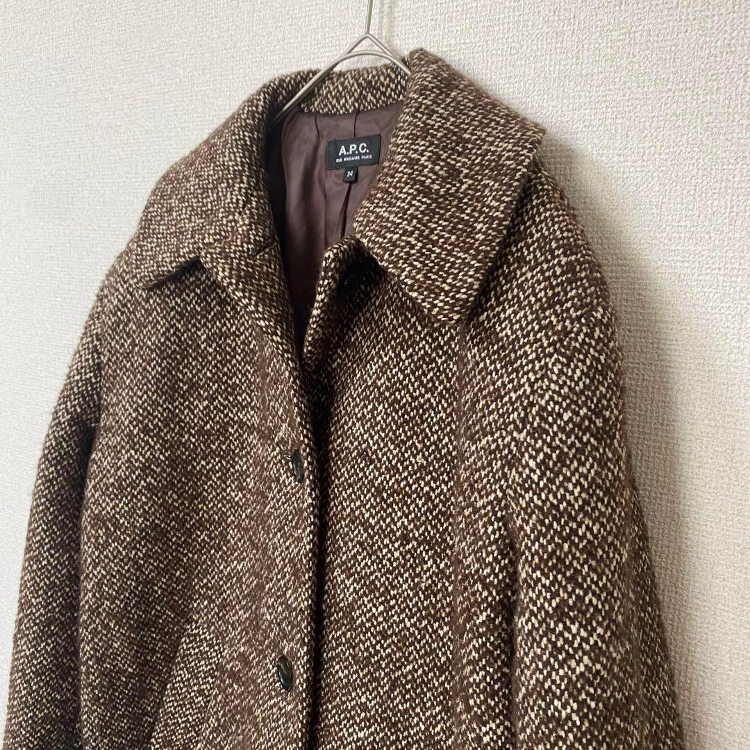 A.P.C アーペーセー　コート　ジャガード　キュプラ　美品　アウター