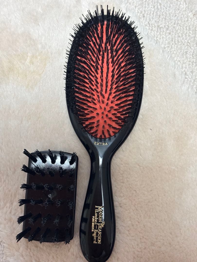 Mason Pearson ヘアブラシ Extra 黒・赤