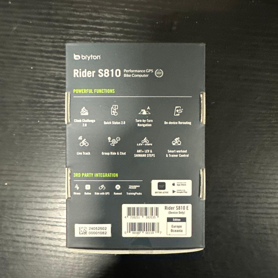 ブライトン Bryton Rider S810E (本体のみ)