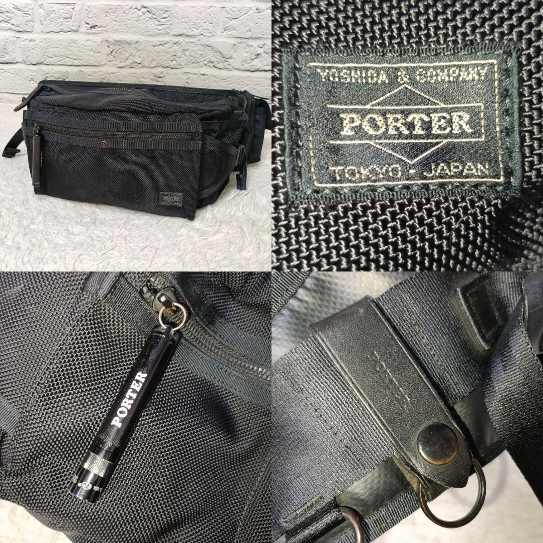 美品■PORTER HEAT ウエストバッグ＋PRISM ポーチ セット 廃盤