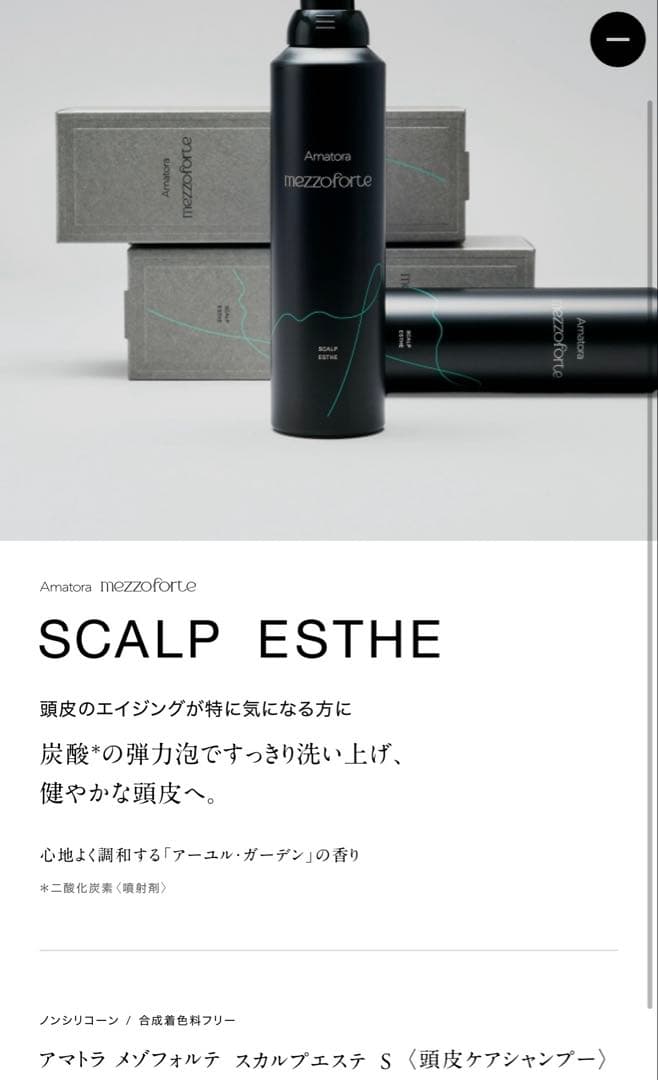 アマトラ　メゾフォルテ　スカルプエステs 凛美　新品　2点セット