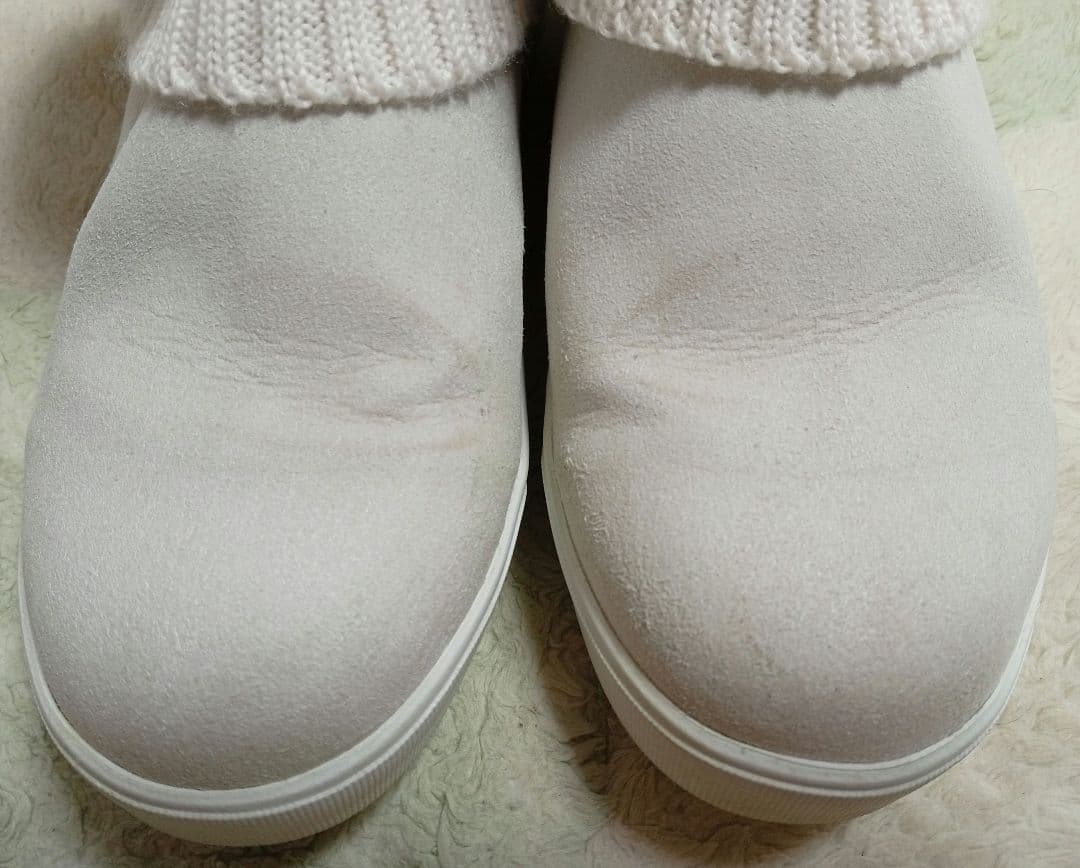 23cm パーリーゲイツ レディースゴルフシューズ ヌバック×リブニット