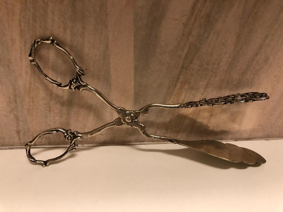 [ミーコさん]スウェーデン JLH 純銀 ケーキ用トング 1957年 - 25g