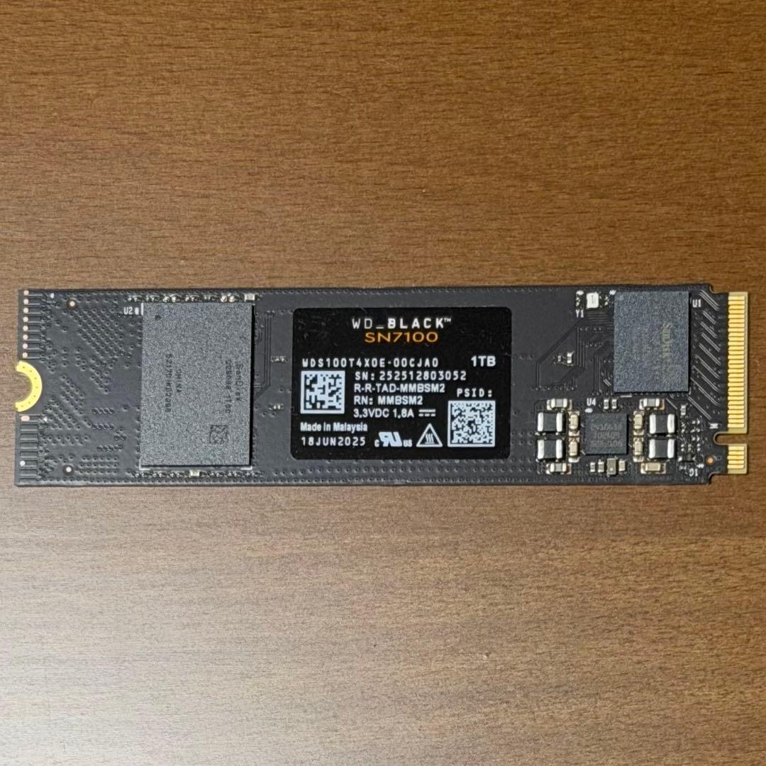 内蔵型SSD WD Black SN7100 1TB NVMe SSD