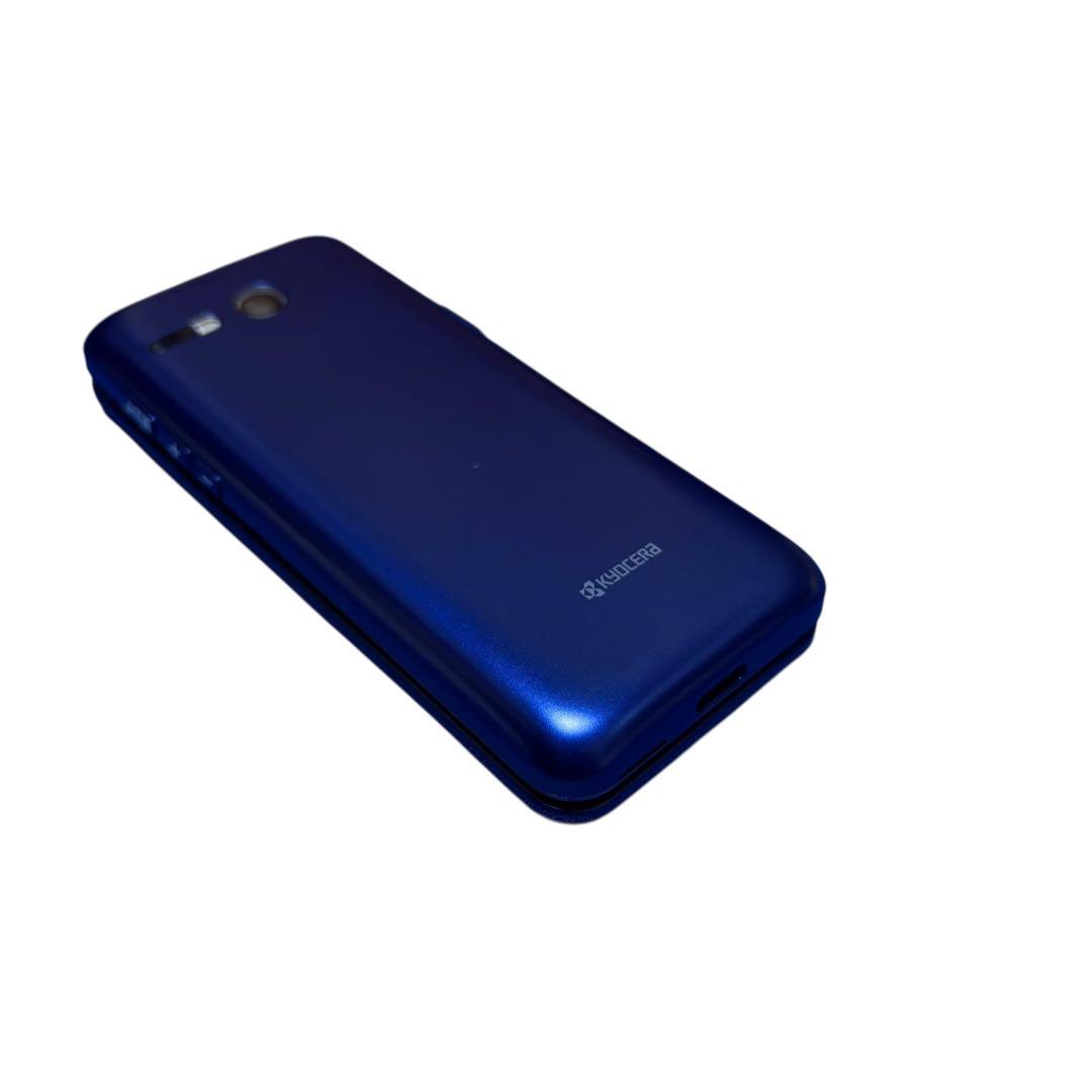 美品　au かんたんケータイ KYF41 ブルー 美品 本体