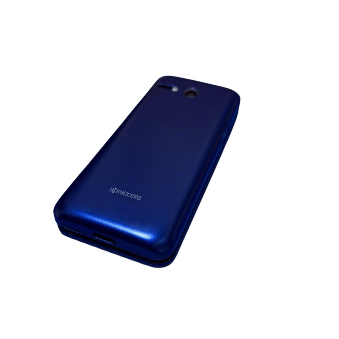 美品　au かんたんケータイ KYF41 ブルー 美品 本体