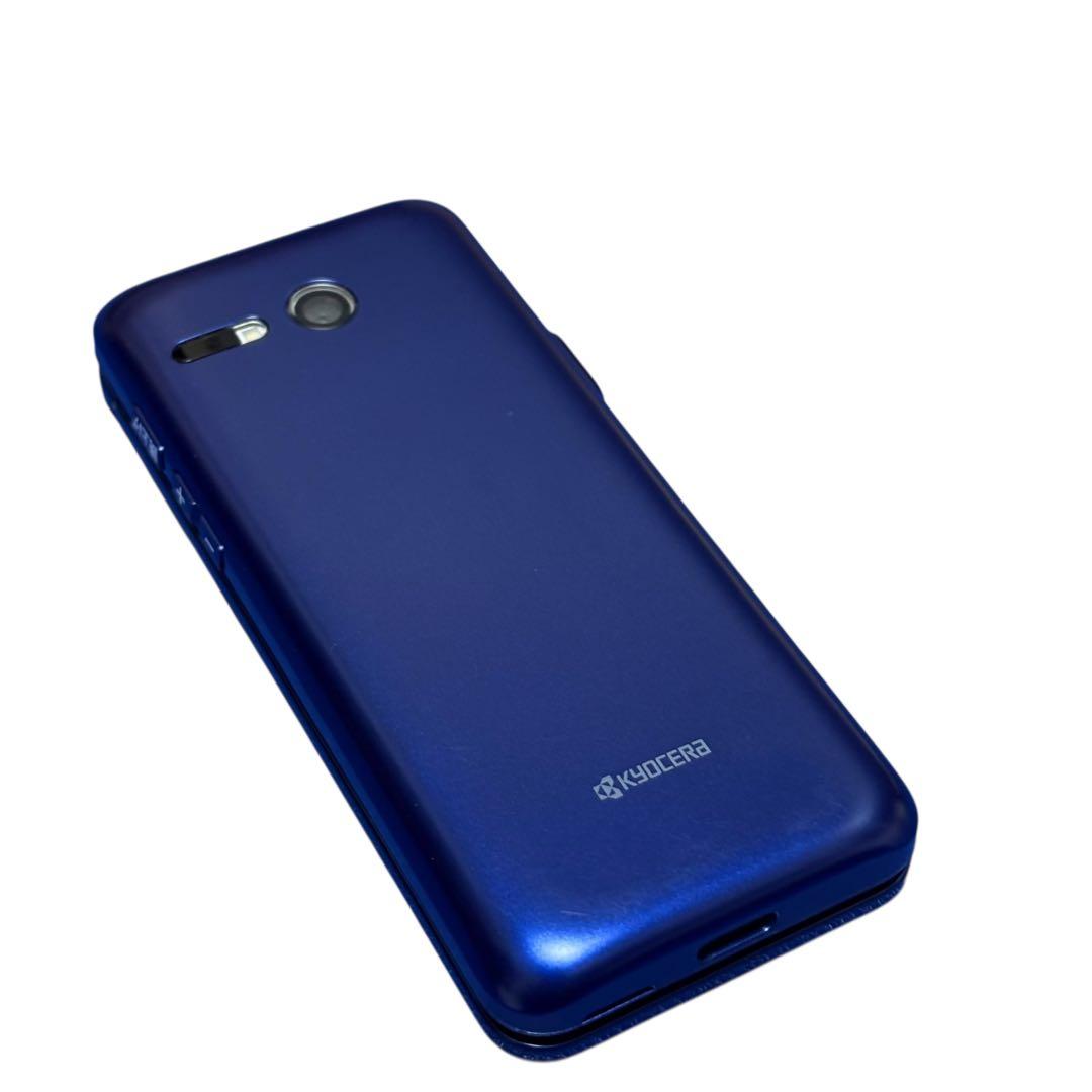 美品　au かんたんケータイ KYF41 ブルー 美品 本体