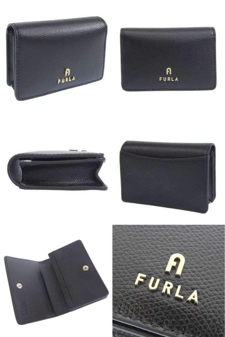 FURLA ブラック 名刺入れ 二つ折り