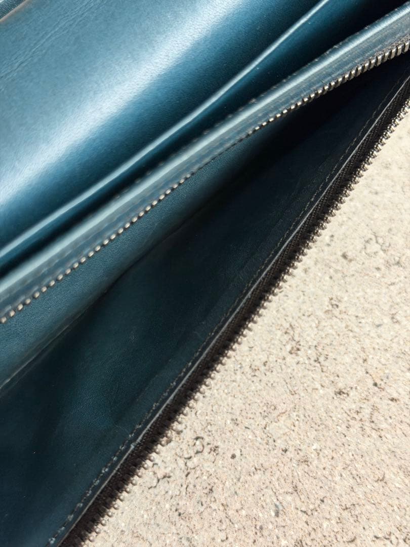 Yuhaku 長財布　ターコイズブルー