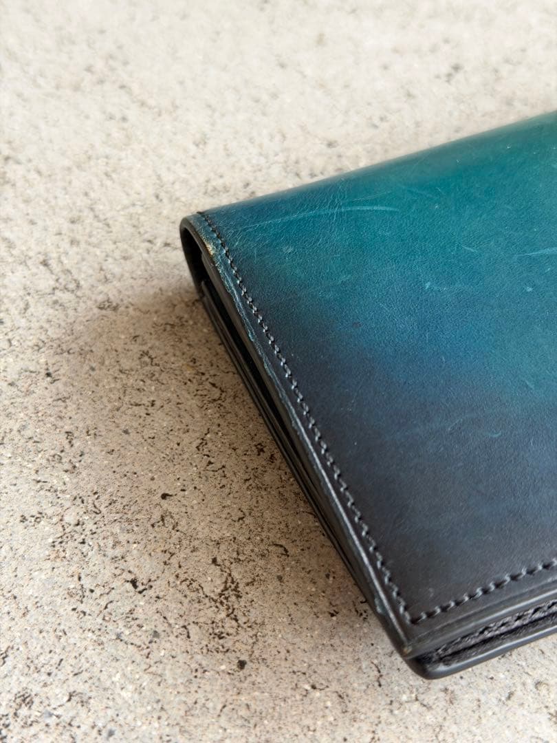 Yuhaku 長財布　ターコイズブルー