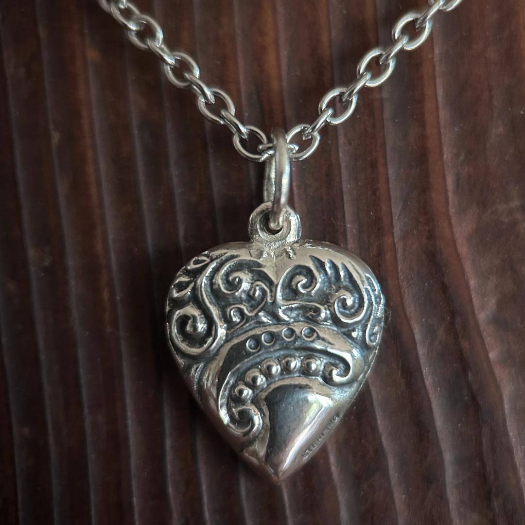 スウィートハートジュエリー　WW2　シルバー　唐草模様