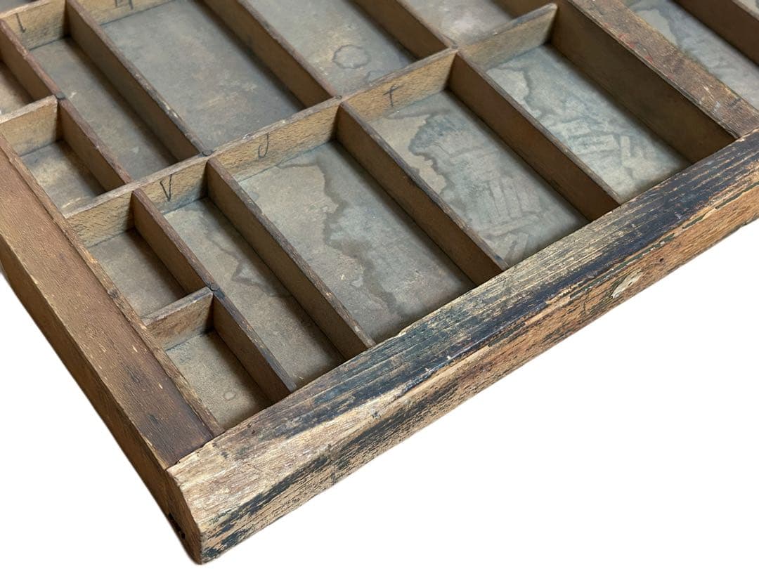 1890~1920年代 HAMILTON 木製 プリンタートレイ アンティーク