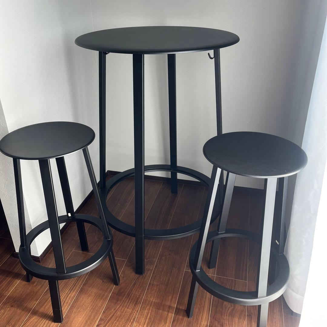 HAY リボルバースツールセット　テーブル×1 スツール×2個　引取限定　神奈川