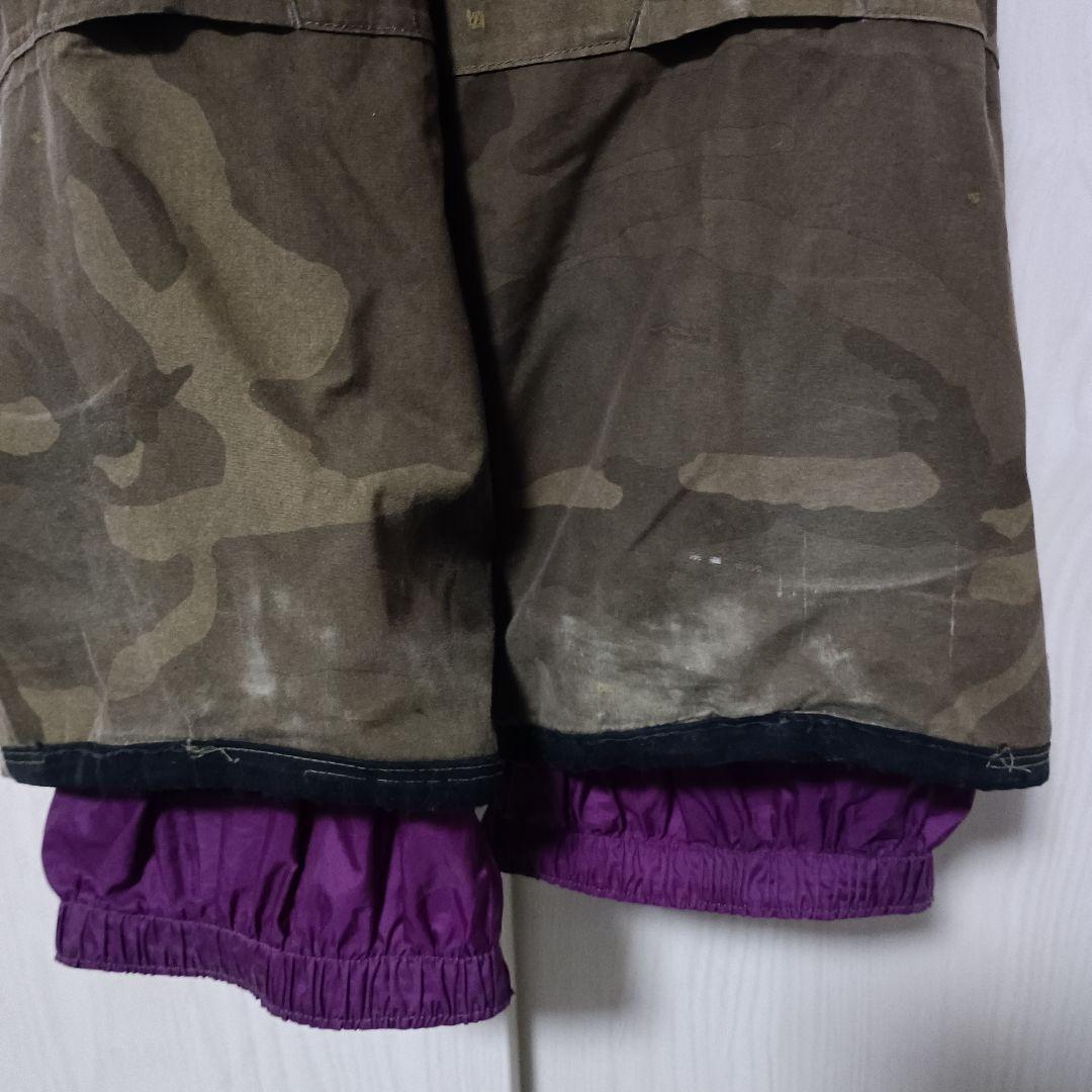 バートン　ウェア　L　黒　ビブパンツ　セット　上下　スノボー　迷彩