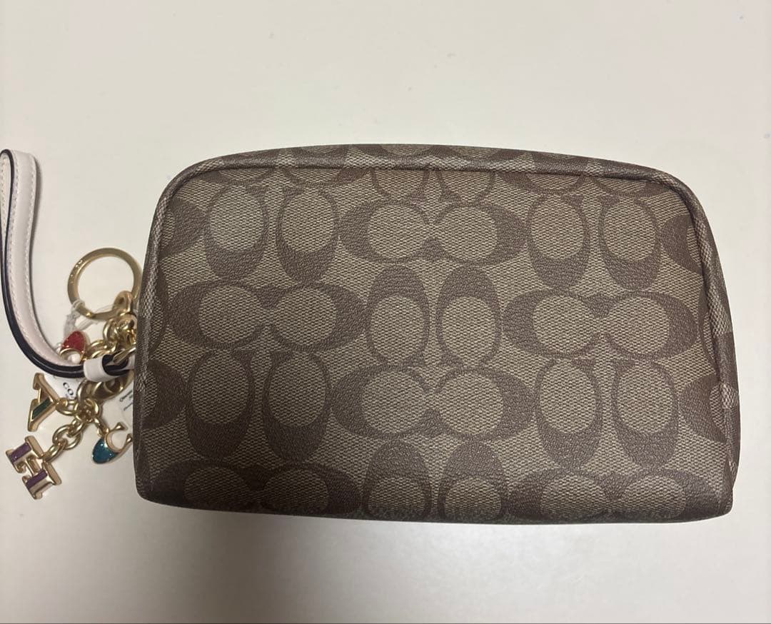COACH ポーチ　キーホルダー付