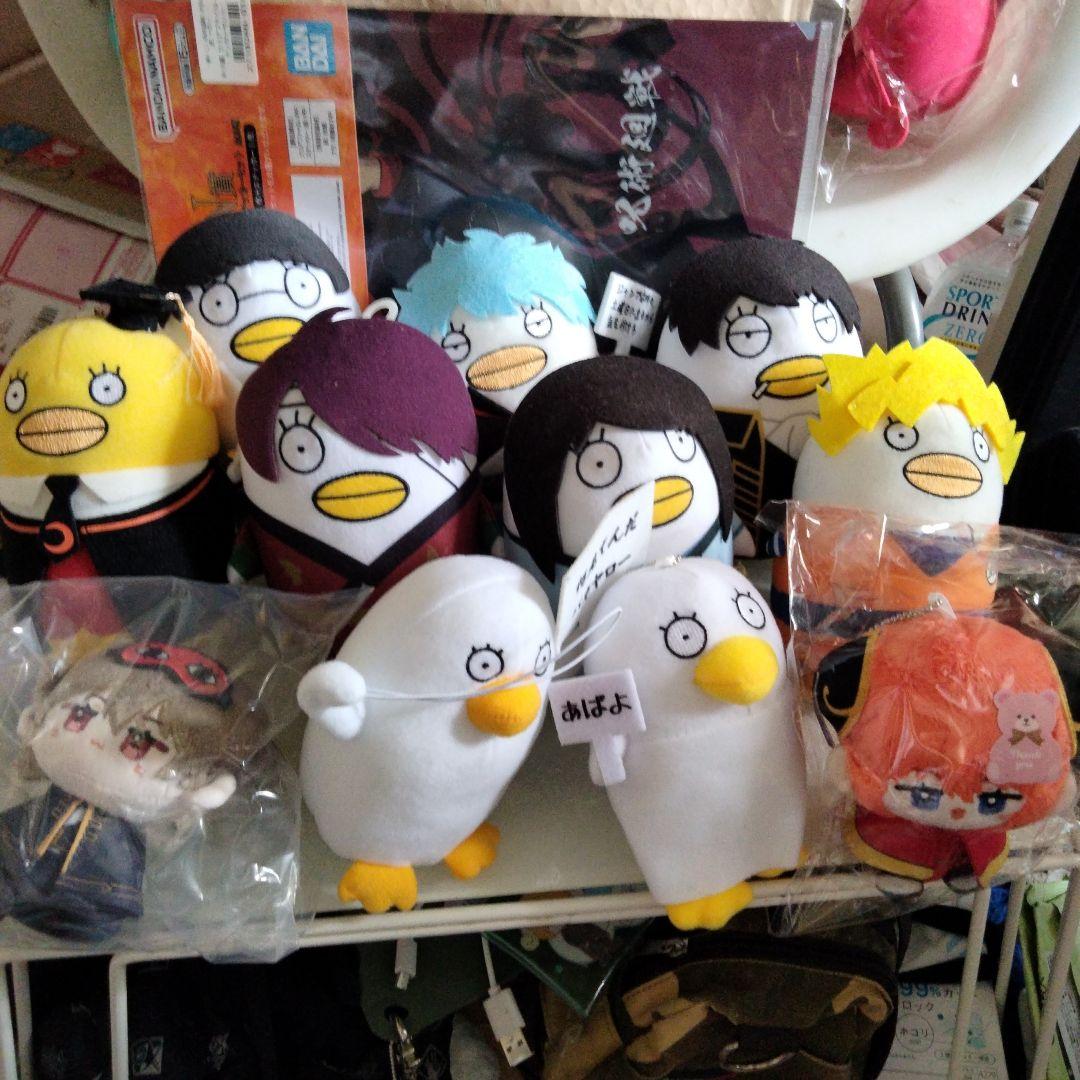 サ*）様 銀魂。エリザベスの変身9点と沖田、ヤグラのぬいぐるみ2点