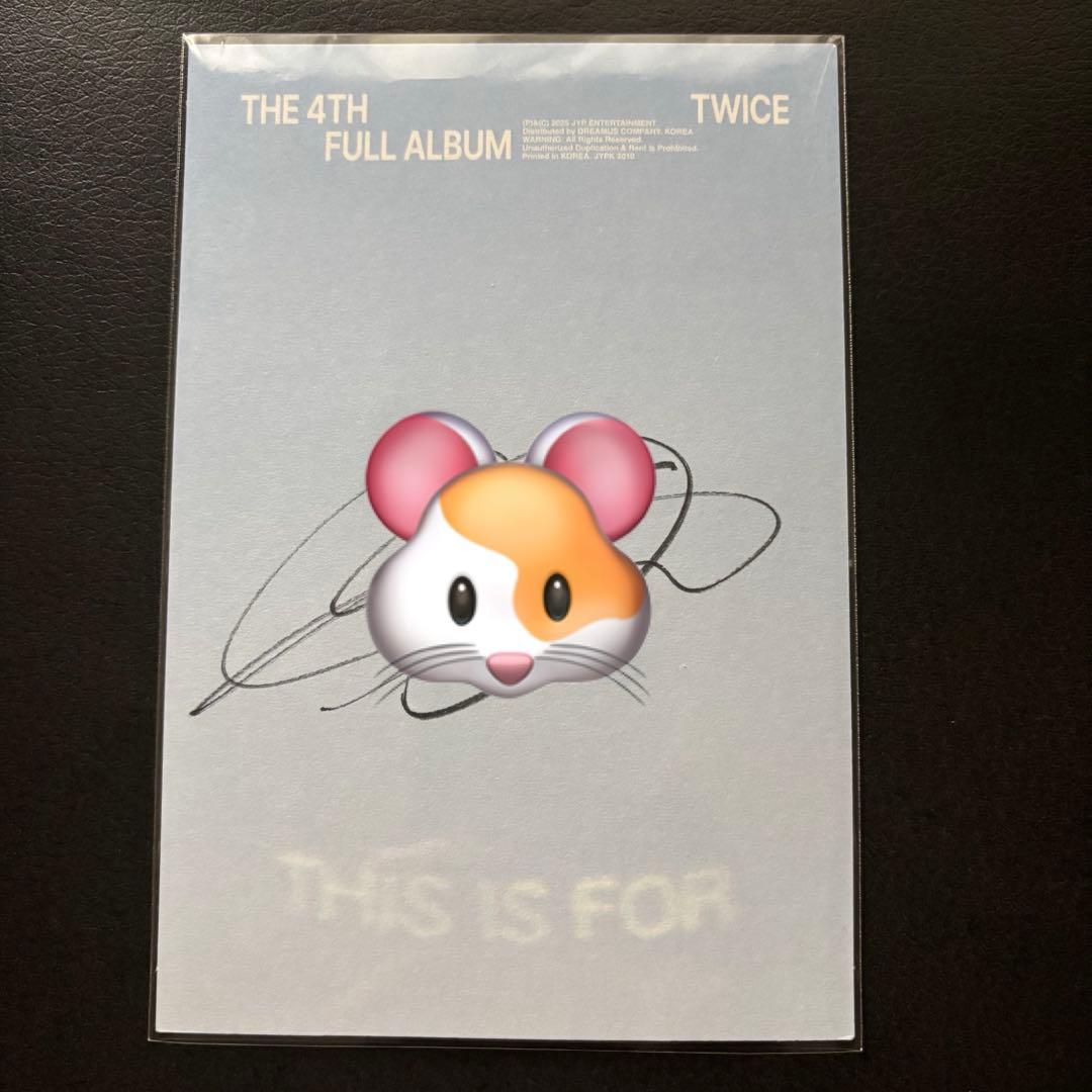 TWICE THIS IS FOR サナ 直筆サイン ポストカード