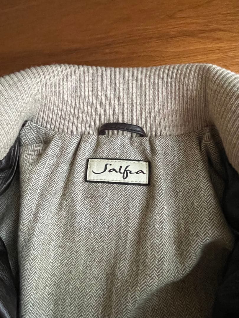 Salfra サルフラ レザーダウンジャケット イタリア製 サイズ46