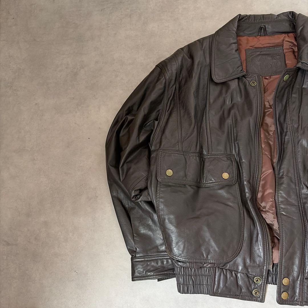 K*8様 80s 90s 本革 牛革 BACKLOT 中綿 レザージャケット ジ