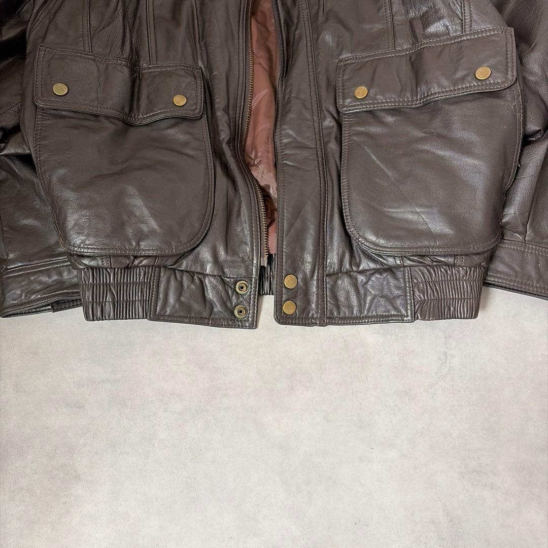 K*8様 80s 90s 本革 牛革 BACKLOT 中綿 レザージャケット ジ