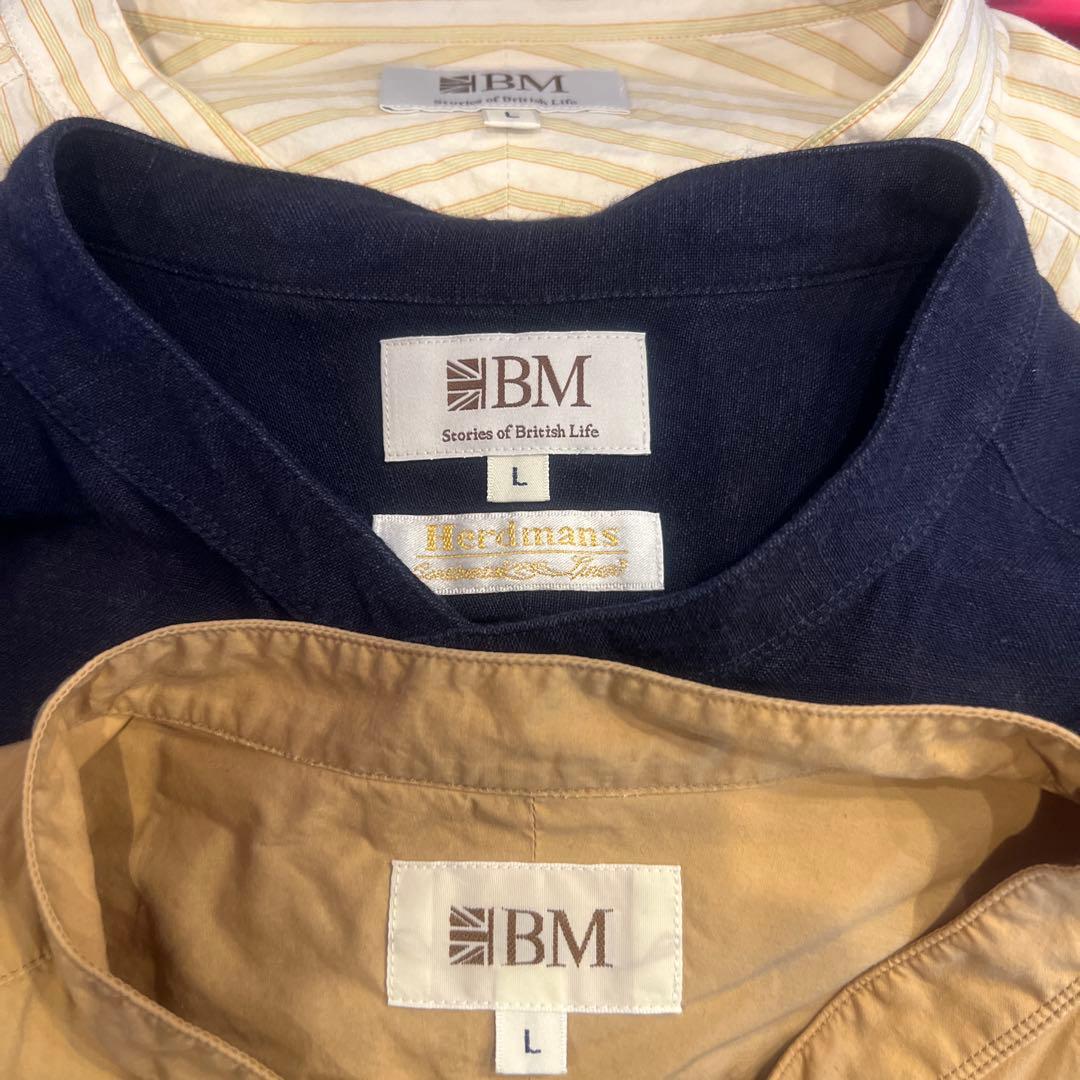 BM ブリティッシュメイド　長袖シャツ 3点セット L