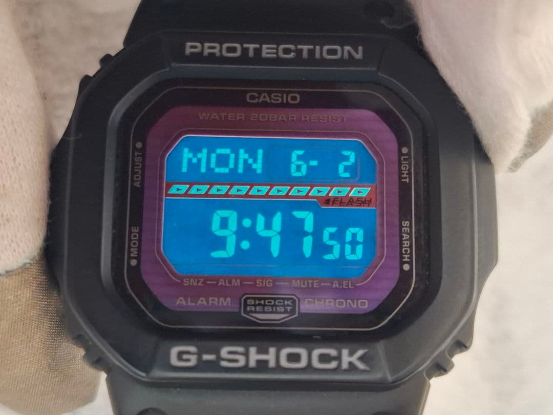 CASIO G-SHOCK GLS5600L 紫液晶