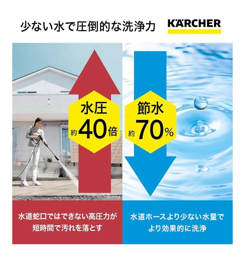 【新品同様動作確認のみ】Karcher K3 高圧洗浄機　　(即日発送)