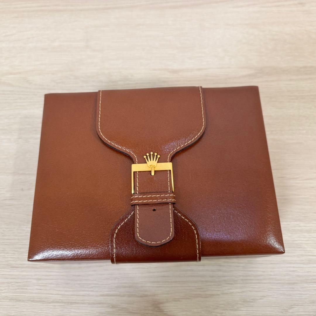 ROLEX デイデイト　レザー収納ボックス（空箱）と書類一式　パスケース付き