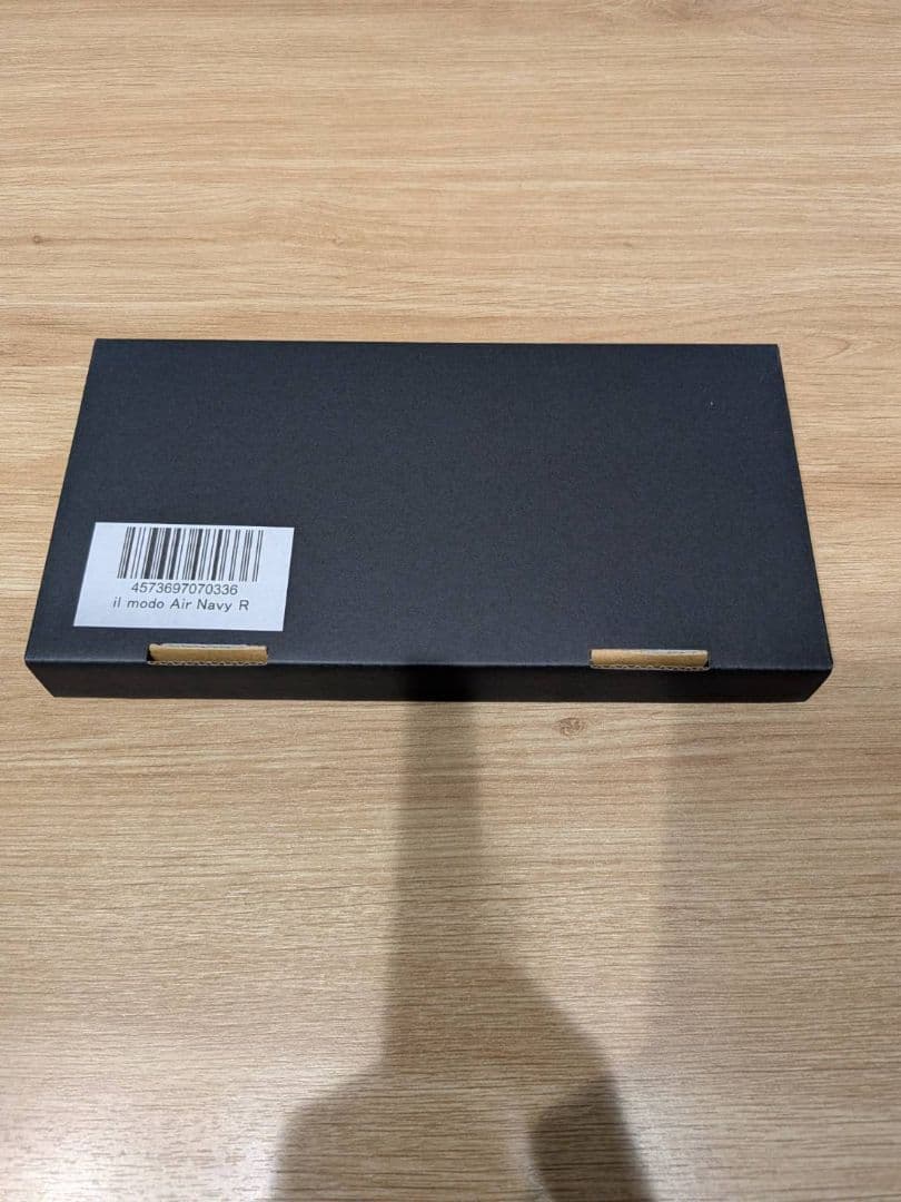 STATUSY ネイビー レザー 長財布