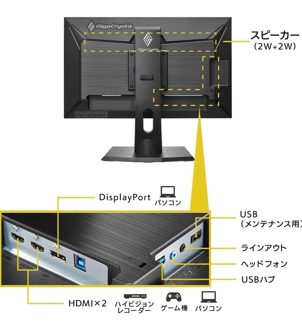 IODATA GigaCrysta EX-LDGC241UDB 23.8インチ