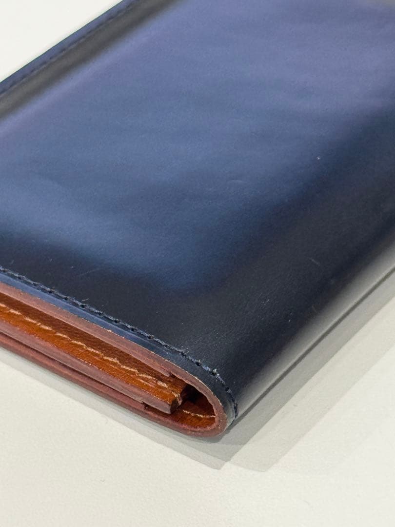 u*6様 土屋鞄　コードバン　名刺入れ　ネイビー