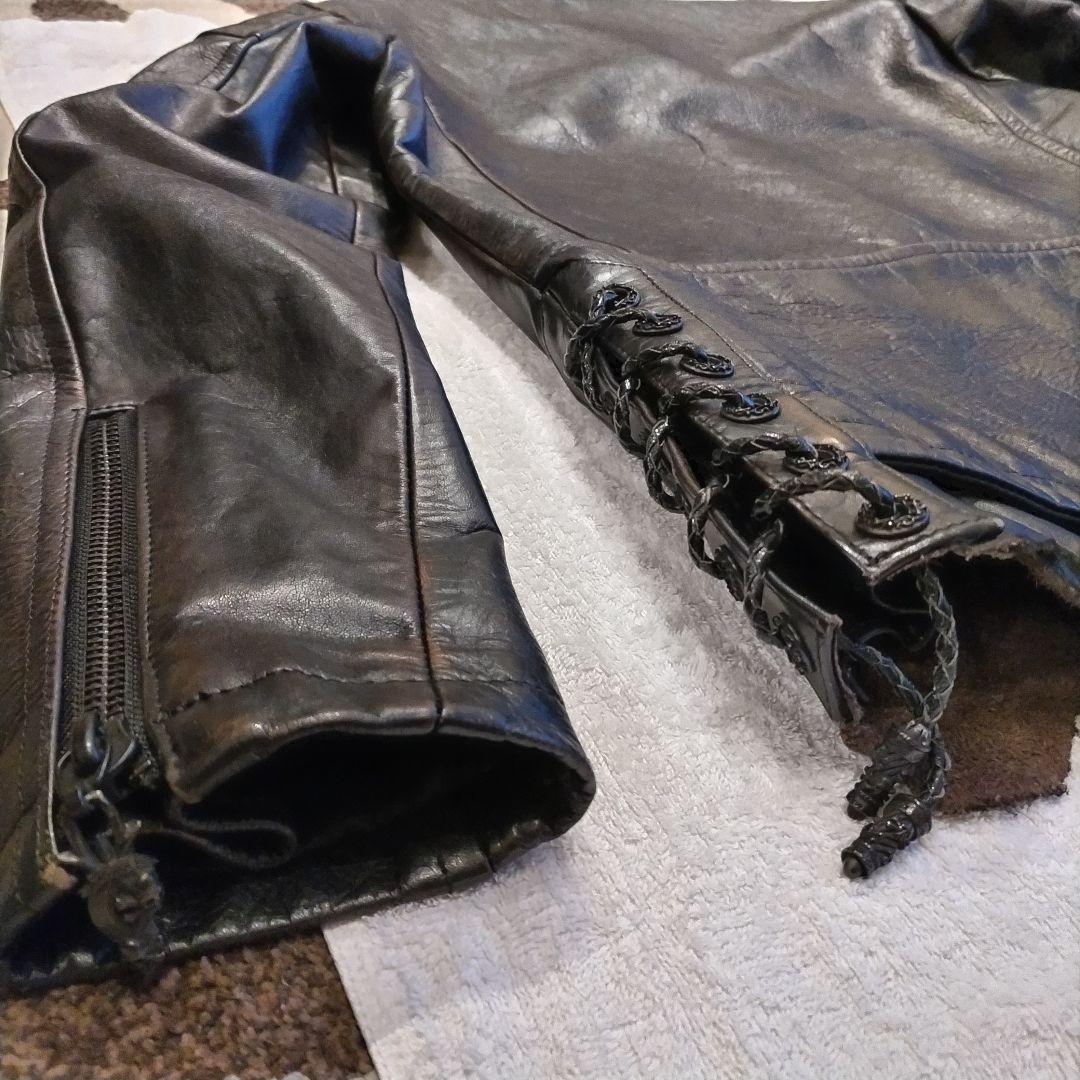 Ｒｏｅｎブラック シングルライダースジャケット ディアスキン