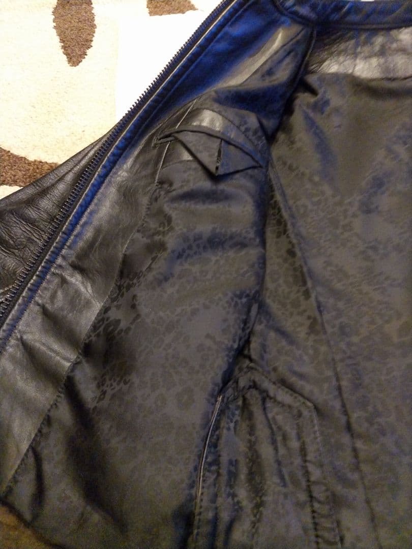 Ｒｏｅｎブラック シングルライダースジャケット ディアスキン