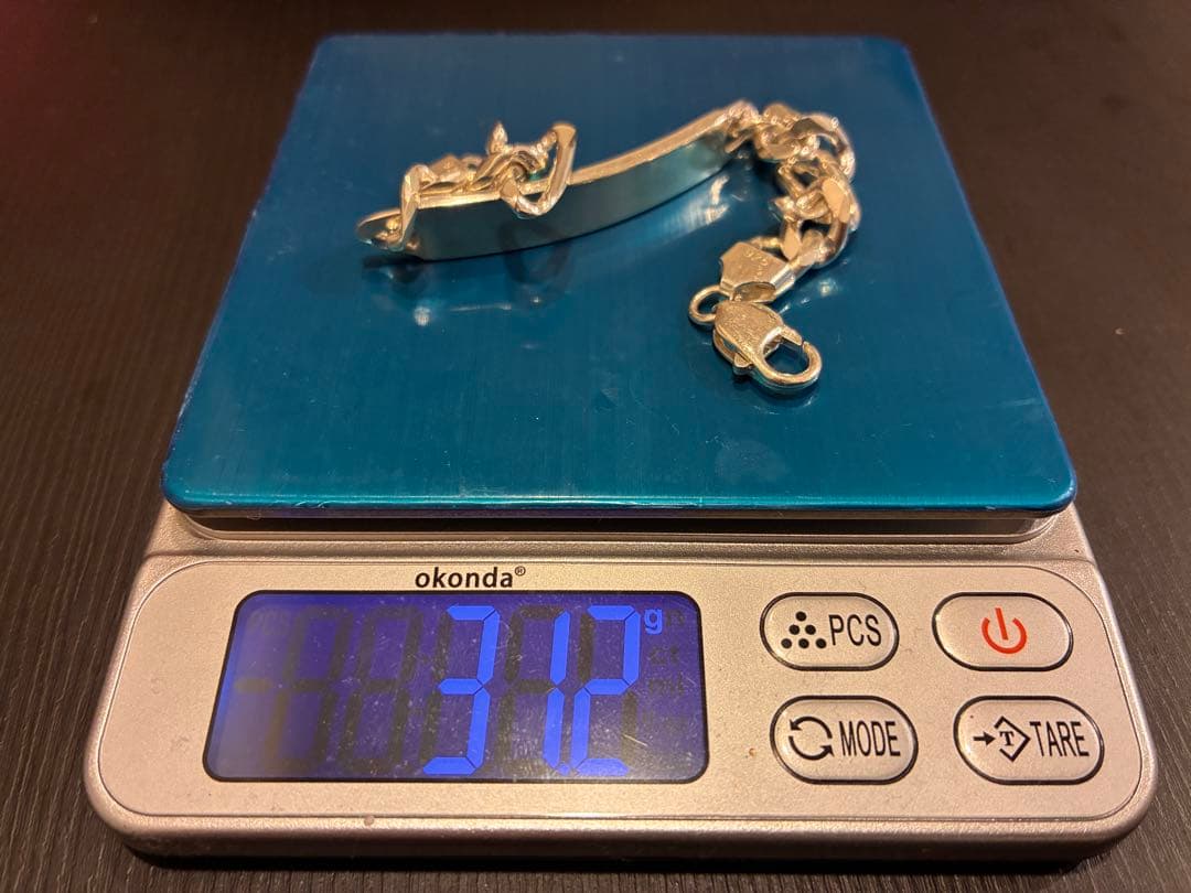 シルバー 925 チェーンブレスレット