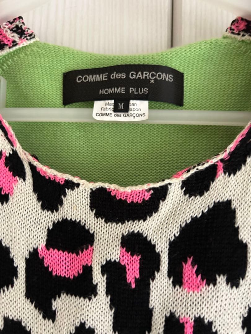 コムデギャルソンオムプリュス レオパード柄 ニット M