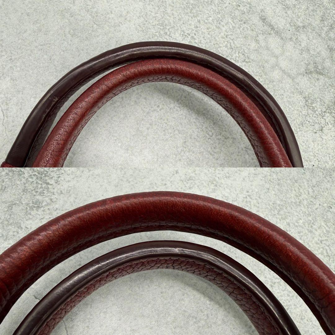 COACH コーチ ビジネスバッグ 2way レザー クロスボディ ボルドー